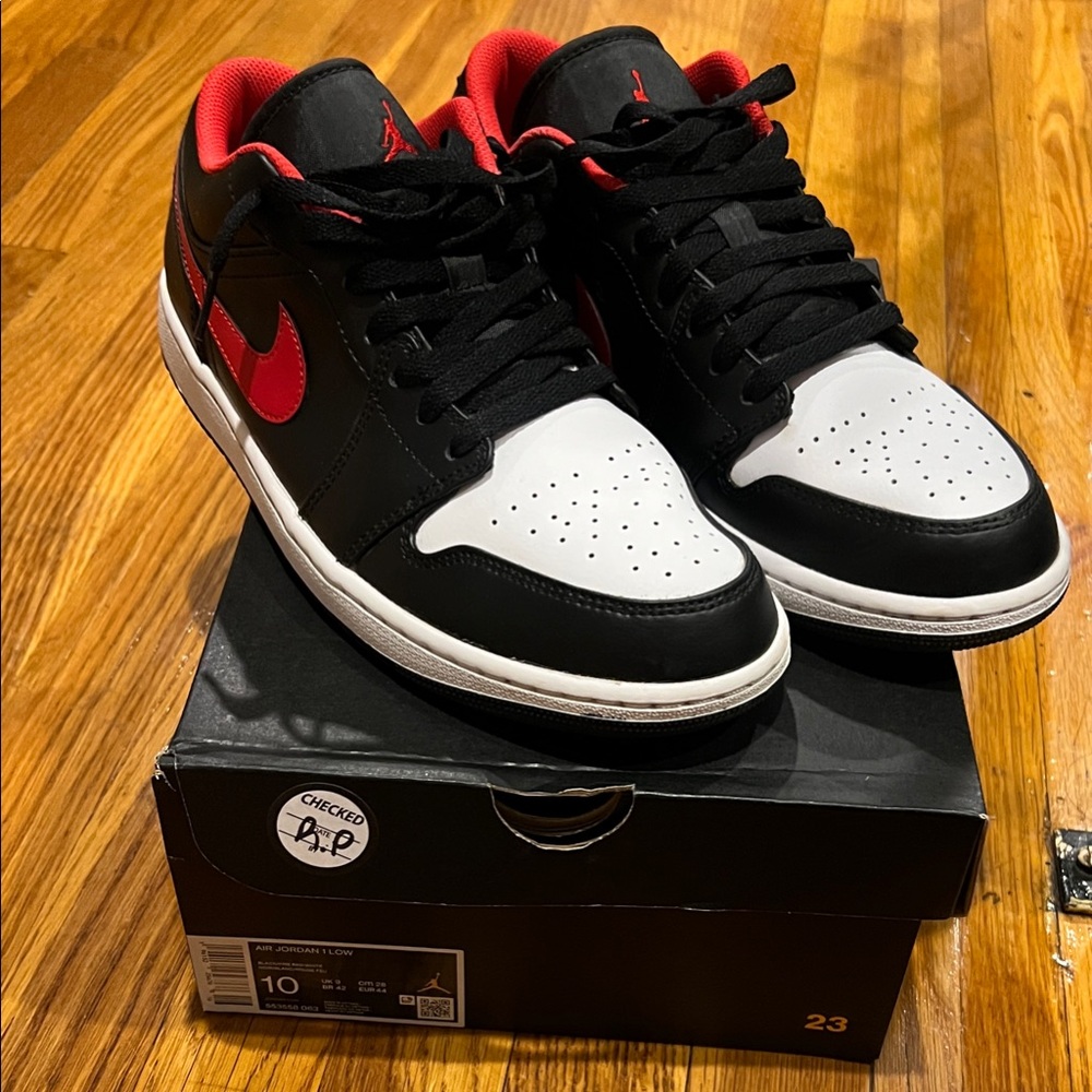 Jordan Black and Red Men's Shoes